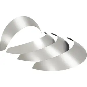 Universal Steel Fender Flares 5" Wide, Front & Rear Wide Body Kit Flexible Wheel Arches Edge Trim Protector 4-Piece Set