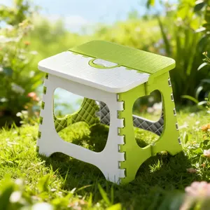 Daily necessities popular foldable sturdy plastic folding footstool portable children's folding stool