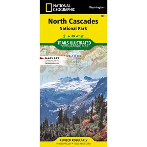 National Geographic North Cascades National Park Trails Illustrated Topographic Map, Revised Regularly, Waterproof & Tear-Resistant