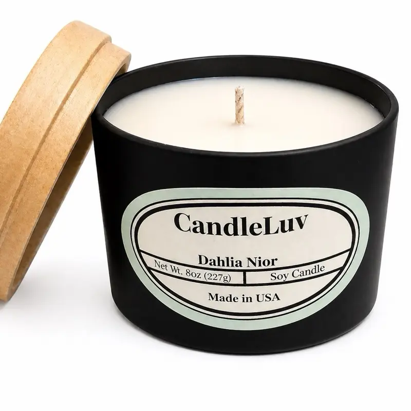 CandleLuv Dahlia Nior Soy Candle 8oz 227g Made in USA Fragrant Home Decor Aromatherapy Candle for Relaxation