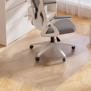 Desk Chair Mat for Hardwood Floor, 48"*36" Office PVC Computer Chair Mat, Floor Protector for Rolling Chairs