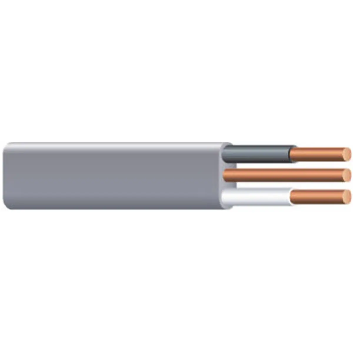 212 MAIN Grounded 12/2 Underground Feeder Wire, 50 ft Plastic-Jacketed Outdoor Copper Cable (138-1602BR)
