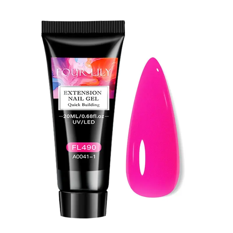 Poly Nail Gel Builder, Dazzling Pink, Long Lasting, Easy-to-Apply, DIY Nail Extension Gel, Nail Strengthener for 3D Sculpting, UV/LED Builder Gel, Gel Nail Supplies, DIY Nails, Salon Manicure, At Home Nails, Nail Repair, Poly Gel Kit