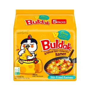 Samyang Buldak Ramen Hot Chicken Quattro Cheese Flavor 1 Full  Bag (5 Pk)