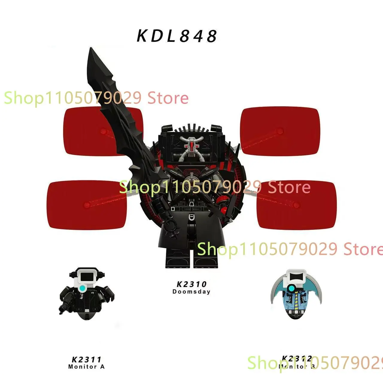  Man　BDとCDとグッズのセット New KDL SWAT Skibidi Toilet Man Figures Anime Block Toys TvMan
