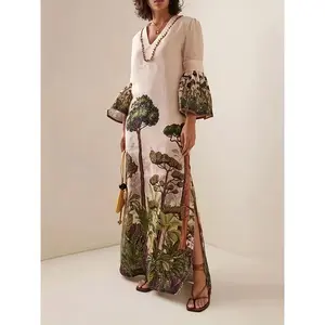 2026Carefully selected  to help you attract wealth short sleeve cotton neck short sleeve  Strapless Tiered Prom Chiffon mysterious blanket casual sleeveless boho casual  Polyester  Clothes Gamis Dress Straight