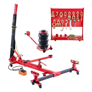 fathersdaygift VEVOR Auto Body Frame Puller Straightener, 6T Tension Car Body Repair Equipment with 3T Airbag Jack 6000PSI Hydraulic Foot Pump, Include 16 Straightening Tools, for Auto Repair Shop Sedan SUV Pickup