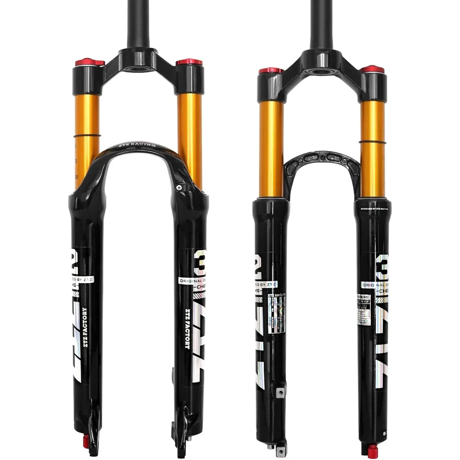 ZTZ 26/27.5/29 inch MTB Air Suspension Fork,120mm Travel, Rebound Adjustment,1 1/8 Straight Tube, QR 9mm*100mm, Manual/Remote Lockout, Ultralight Front Fork for XC/AM Mountain Bike