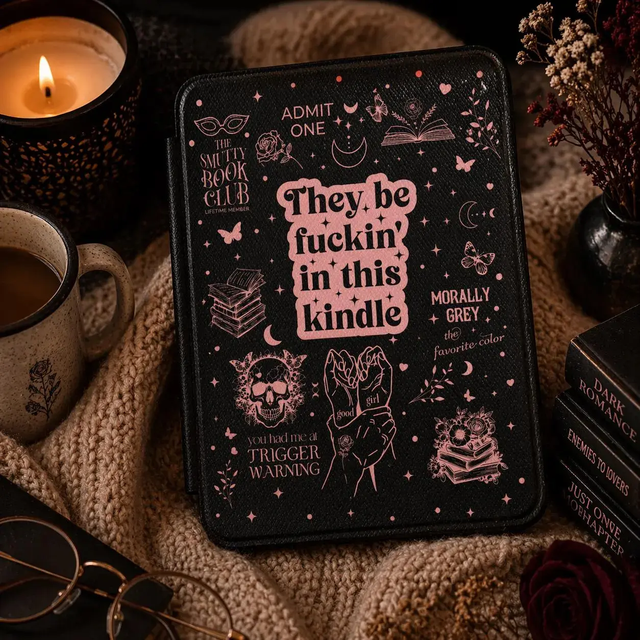 They be fuckin' in this Kindle Kindle Case | Bookish Gothic design