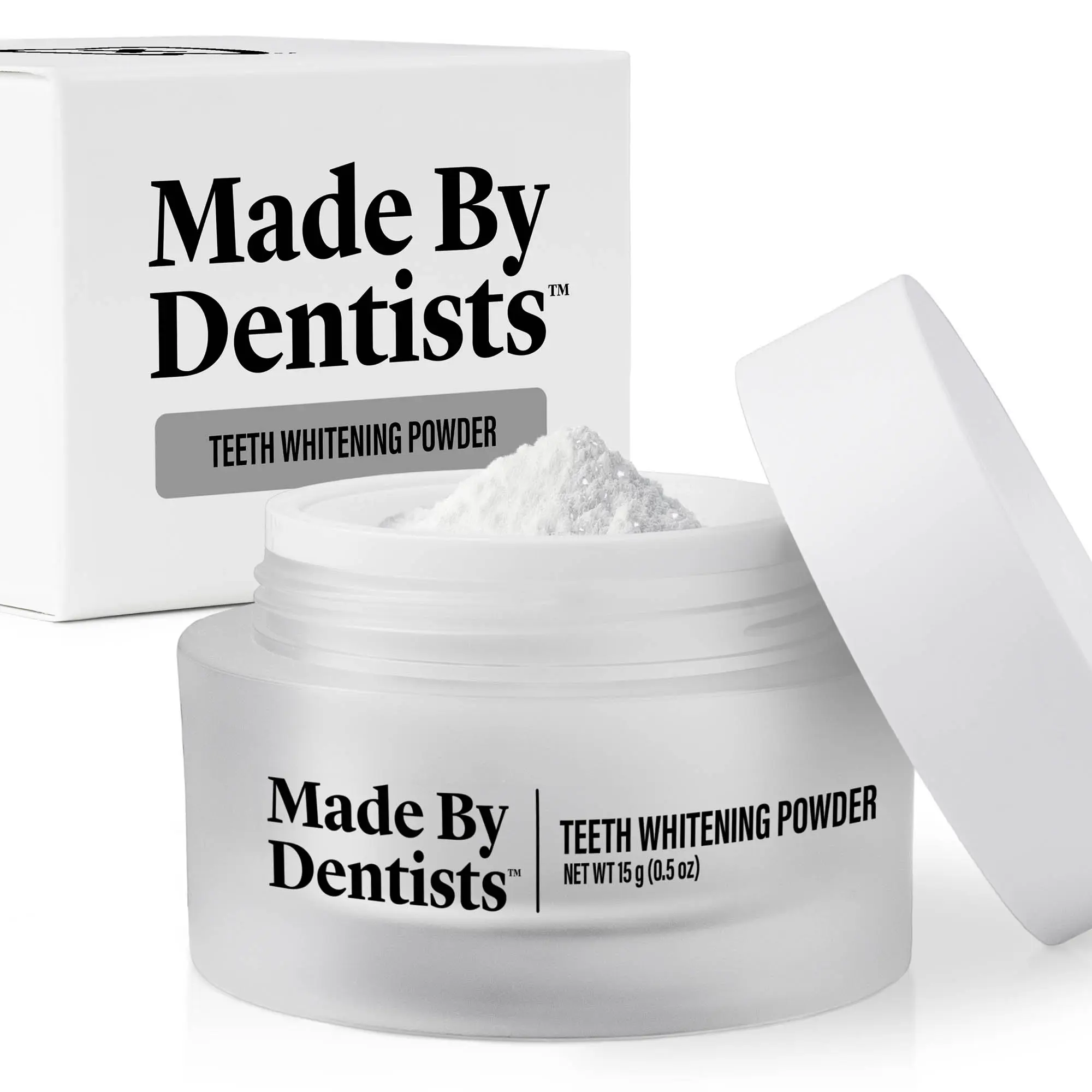 Made By Dentists Teeth Whitening Powder | Daily Oral Care & Whitening Support | Fresh Breath & Enamel Care Formula Toothpaste
