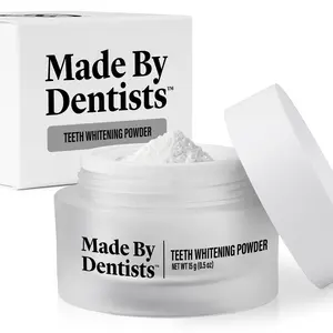 Made By Dentists Professional Teeth Whitening Powder - Remineralizing Hydroxyapatite Tooth Powder Formula with Pap, and Diamond Pwdr - Non-Abrasive Stain Remover for Instant Results