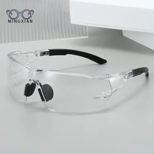 Trending Cycling Protective Glasses, Frameless One-Piece Windproof Goggles, New Model for Live Broadcasts