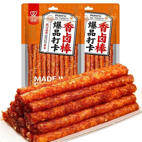 SXETBEAN 2 Packs Latiao Spicy Strips, Chinese La Tiao Snack, 108g/3.8oz per Pack (2 Packs, Spicy)
