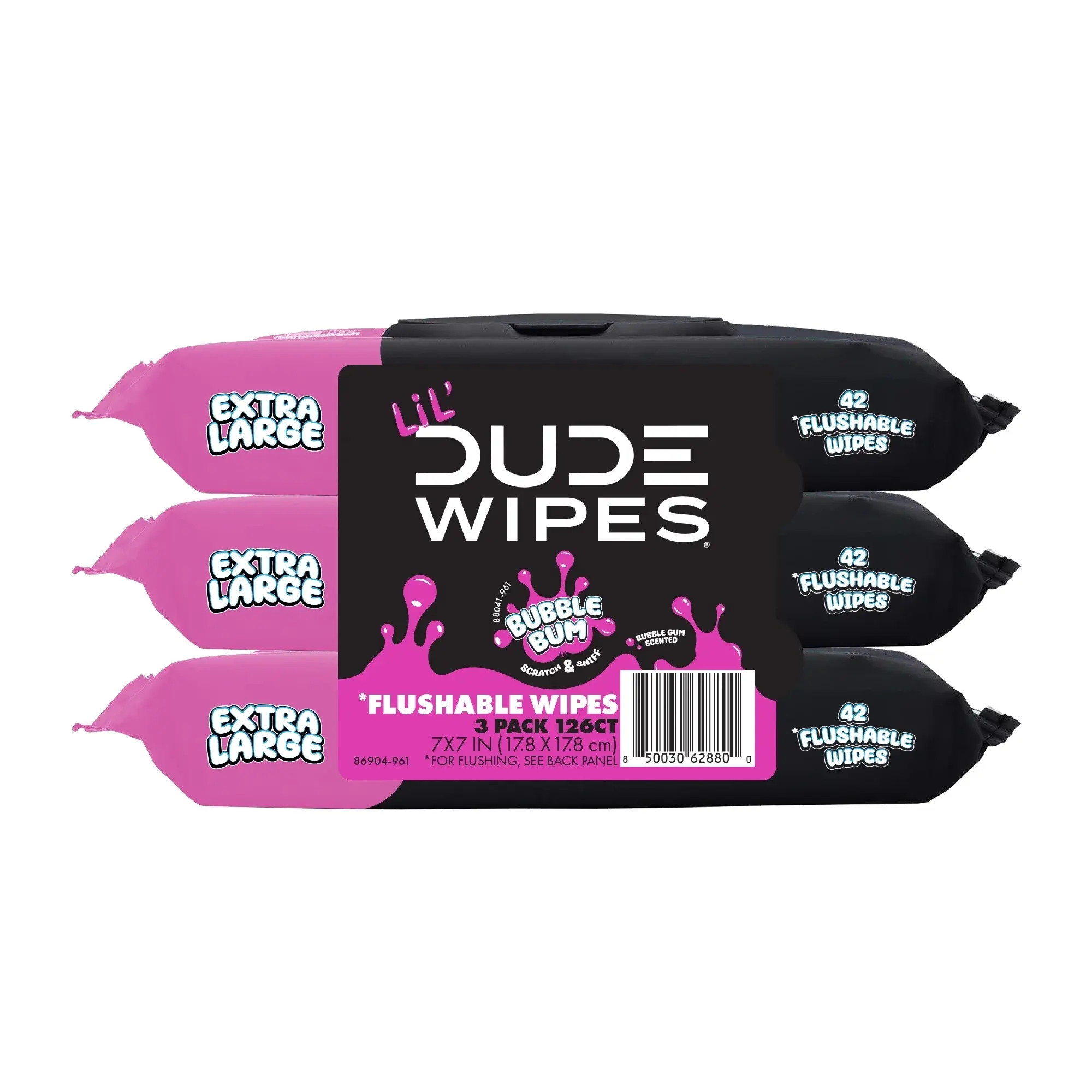 (Choose scent) DUDE bubble bum LiL' kids Wipes Flushable Potty Training Water Wipes, Bubble Bum | 99% water plastic-free wipes for toddlers and kids