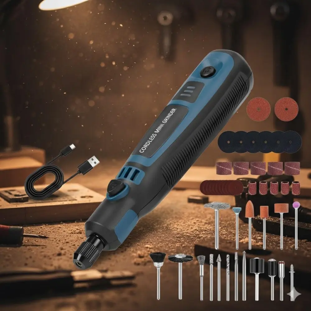 Portable Mini Electric Engraving Pen, High-Speed USB Charging Grinder Kit, Handheld Grinding Tool for DIY Metal Jewelry Stone Polishing, Professional Handheld Carving Tool & Precision Craft Repair Set, Durable Home Workshop Tools, Usb Rechargeable Tools