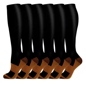Kmhsozy 6 Pairs Compression Socks – Performance Boost for Running, Hiking, Yoga & Daily Use, Lightweight & Breathable Design