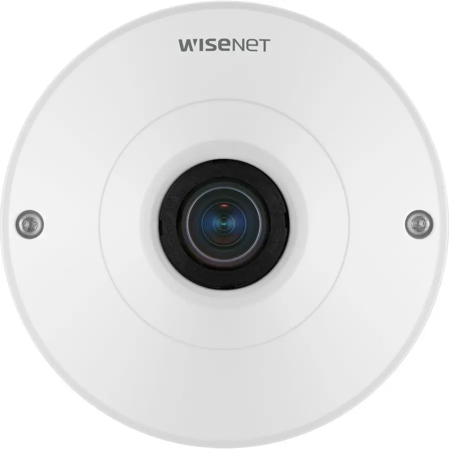 Wisenet QNF-9010 12 Megapixel Indoor Network Camera Color Fisheye White QNF9010