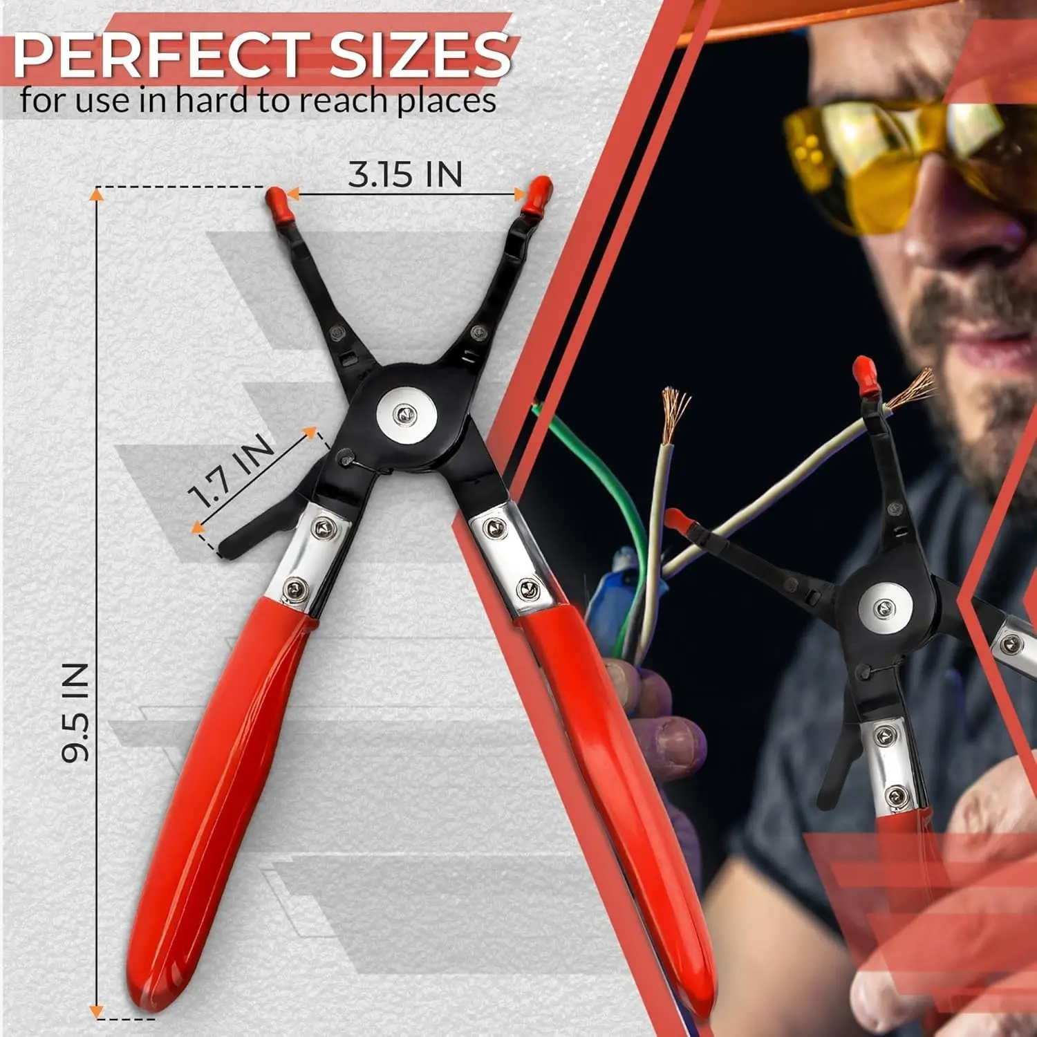 Universal Soldering Pliers for Auto and Vehicle Use, Multi-Functional Wire Welding Tool, Can Hold 2 Wires at Once