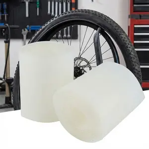 Puncture Proof Bike Tire Liner Set - Mountain Road Bicycle Anti-Flat Protection Pad, Shock Absorbing Tube Guard for 26 27.5 29 700C Wheels, 2-Roll Inner Tire Safety Liner