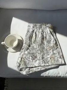 Women's Casual Camouflage Branch Print Loose-Fit Shorts, Lightweight Summer Pants for Women, Perfect for Daily Wear & Outdoor Activities, Casual Comfy Shorts