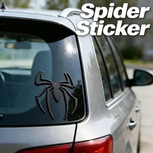 New 3D Spider Car Sticker, Multi-Color Options, Creative Body Decoration, Vehicle Exterior Decoration, Door Tail Modification, Scratch Cover, Universal Car Decal