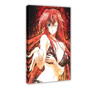 High School DxD Anime Poster 24 bedroom canvas posters, hall wall art, bathroom canvas posters, home poster decoration