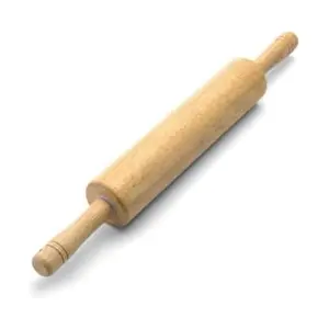 Farberware 18-Inch Premium Wooden Rolling Pin – Heavy Duty Hardwood Dough Roller with Smooth Bearings & Ergonomic Handles, Non-Stick Easy Grip Baking Tool for Pizza, Pie, Cookies & Pastry – Kitchen Essential
