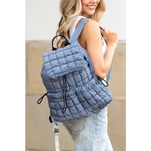 Aili's Corner Stevie Quilted Puffer Backpack