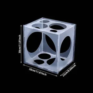 Balloon Size Measurement Box, Foldable Balloon Measuring Tool, Decorative Party Supplies, Birthday Decoration, Room Ornament