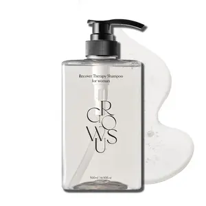 GROWUS Recover Therapy Shampoo for Women with Pomegranate & Plum Extracts Strengthening Anti Hair Loss for Dry Scalp 16.9 Fl Oz 500ml