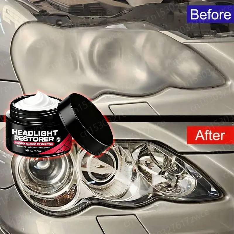 Car Headlight Repair Tool - Scratch Remover Yellowing and Oxidation, Restore Clarity, Long-lasting Light Coating Protective, Automotive Maintenance Tools