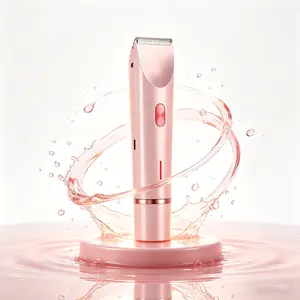 Bikini Shaver 2-in-1 Electric Rechargeable for Women Teens Painless Hair Removal Trimmer Waterproof for Legs Underarm Face Full Body Portable Travel Ready SummerVibes Self Care Gift for Her Back to School