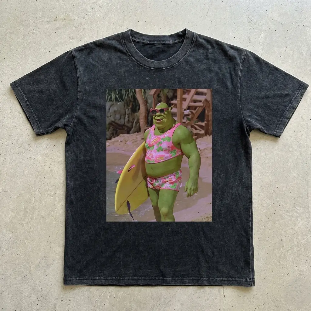 Shrek Meme Graphic Tee, Unisex Cringe Retro Humor Shirt, Movie Fan Gift T-shirt