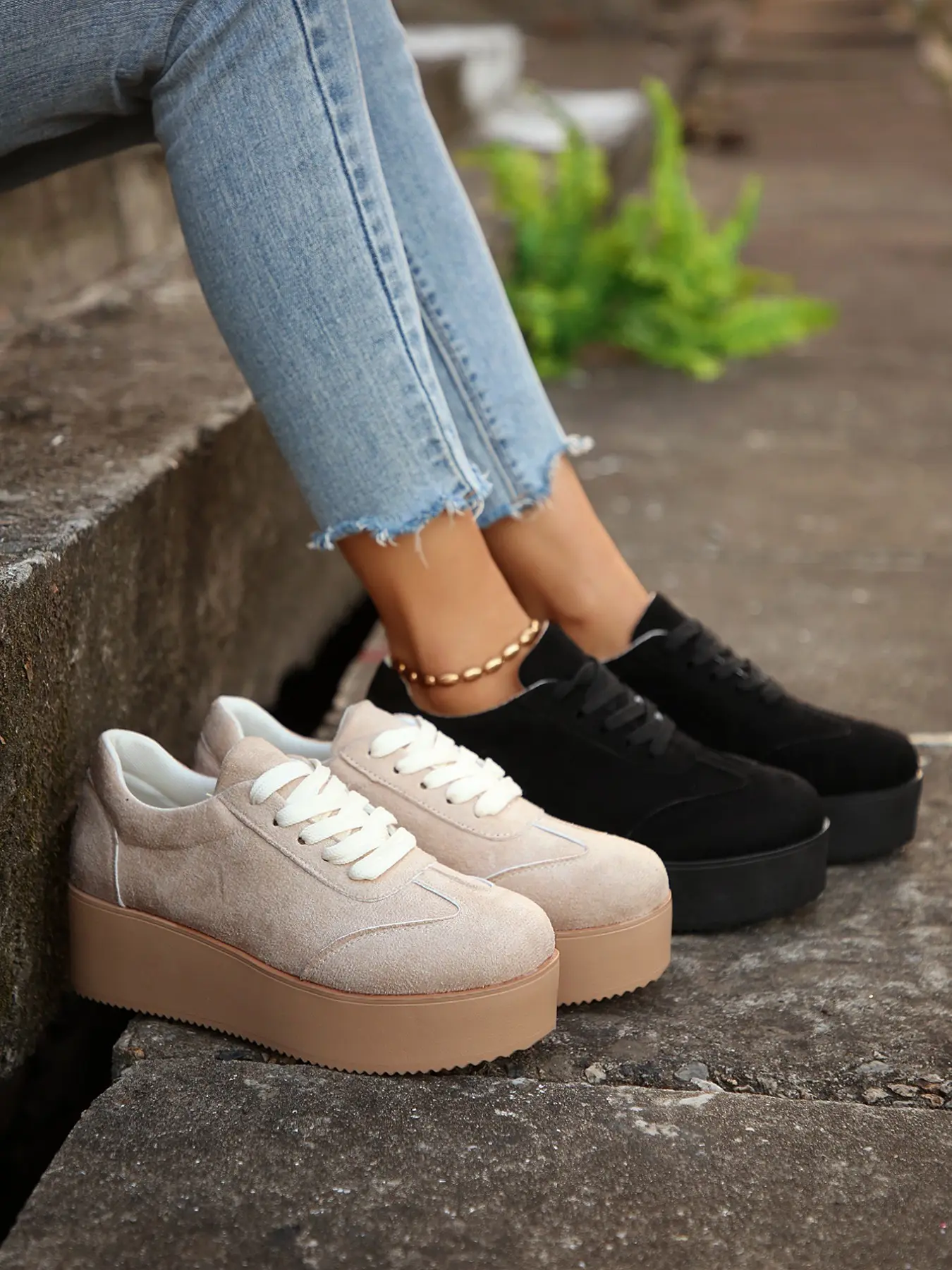 Vintage Wedge Loafers for Women, Affordable Loafers, Leather Lining Tie Design, Thick Sole Height Increase, Daily Shopping Elegant Casual Fall Shoes, Platform Loafers, Perfect Gift