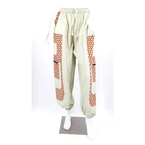 Flower of Life Print Harem Pants