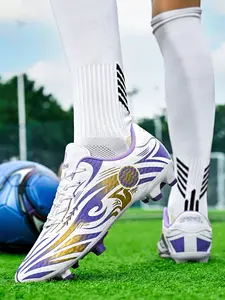 Unisex Anti-Slip Long Stud Football Cleats: Stable Touch Design, Adult/Teen Campus Training Shoes, Football Boots, Soccer Cleats