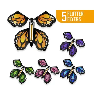 5 Flying Monarch Butterflies - Assorted Colors