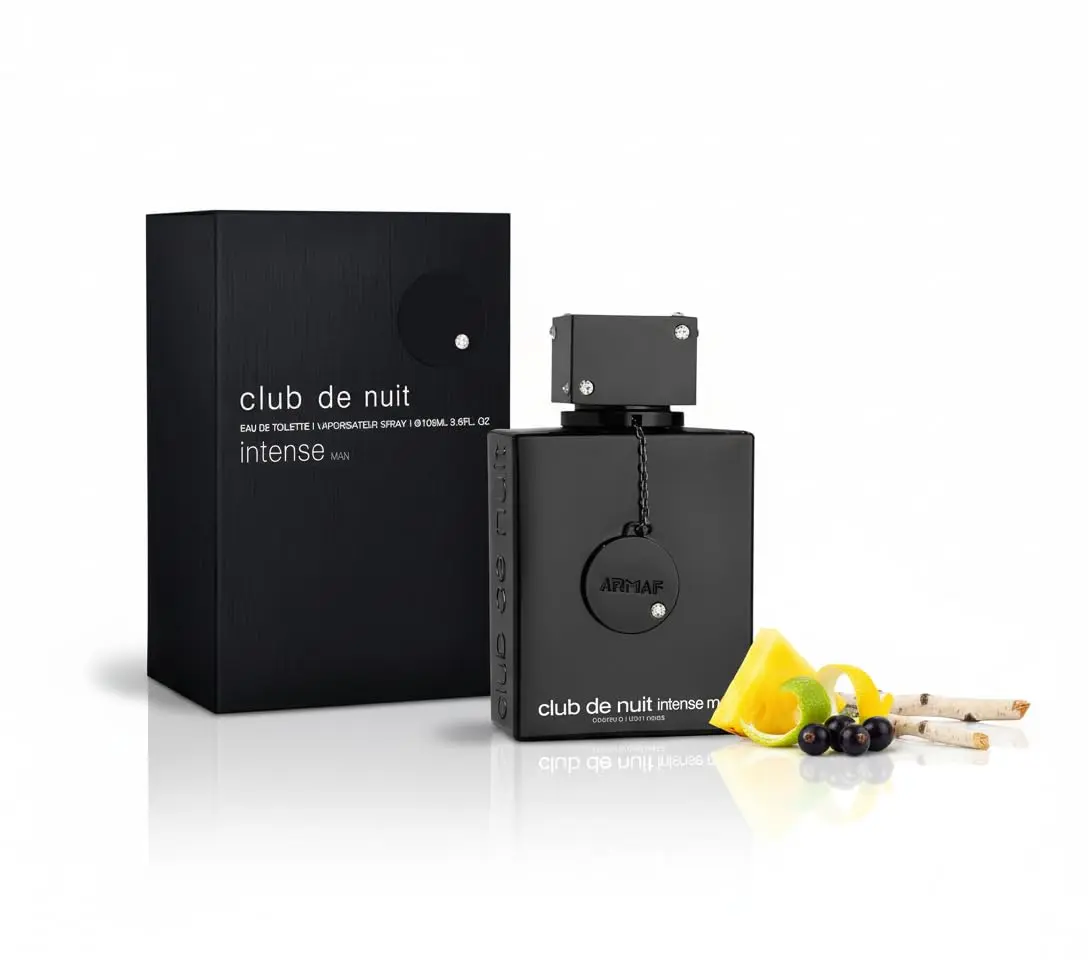 Armaf Club de Nuit Intense Man Eau de Toilette, Long-Lasting Woody Spicy Men's Cologne with Notes of Pineapple & Smoky Birch, 3.6 Fl Oz, Single Item, Ambergris