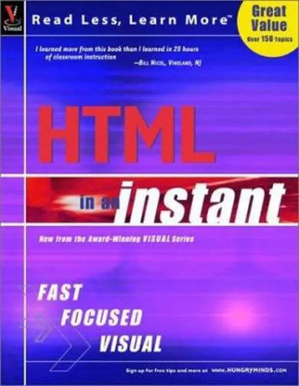 Used HTML in an Instant Coding Guide (Visual Read Less, Learn More) Paperback by Ruth Maran - English, Covers Links, Forms & HTML Tasks, Compact