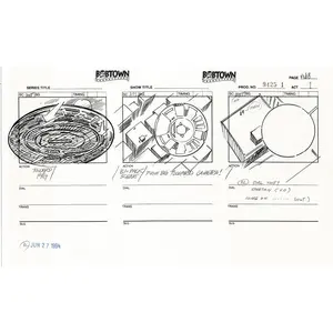 Jim Lee Wildc.a.t.s. Wildcats Production Animation Storyboard Nelvana 1994-5 D1-074