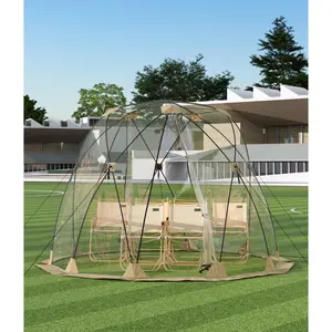 Pop Up Bubble Tent for 4-6 People – 10x10 ft Transparent Dome Shelter – Weather-Resistant, Portable Igloo for Camping, Hiking, Sports, Fishing, Garden