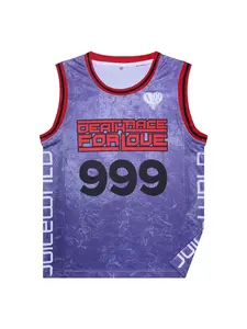 2025 Summer New 999 Purple Basketball Sweatshirt Basketball Training Team Jersey