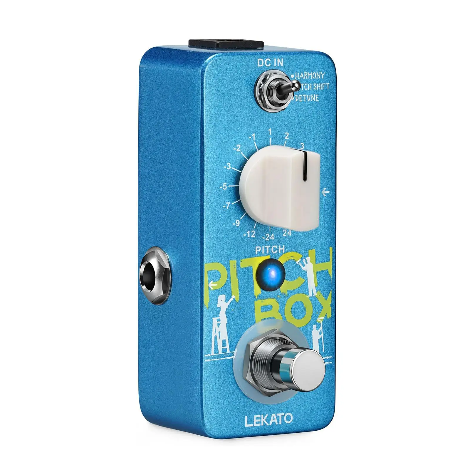 LEKATO Drop Pedal Harmonizer Guitar Effect Pedal, Mini Pitch Shifter Digital Octave Guitar Pedal, Or ME-05 MINI Pocket Multi-Effects for Electric Guitar Bass True Bypass