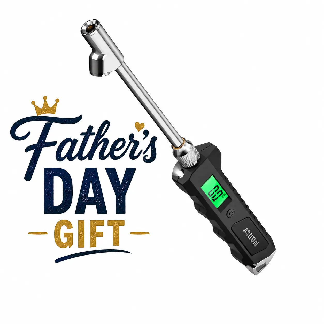 AstroAI Digital Tire Pressure Gauge - 230 PSI Heavy-Duty Dual-Head Stainless Steel Mechanic Tool for Vehicles, with Backlit LCD, Flashlight, Car Stuff, Tools and Gadgets, Auto Parts Accessory, Fathers Day Gift