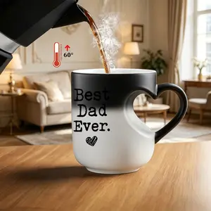 A DAD Father's Day Gift, a Dad-themed Color Changing Ceramic Mug, a Fun and Heartfelt Gift, a Warm Present for Dad, Drinkware