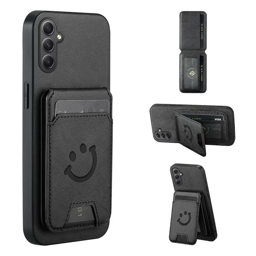Luxury PU Leather Card Bag Phone Case Cover Smartphone Casing Protective For Samsung S24 Ultra/S24+/S23plus/S22+/S21FE/S20plus/note10/note20 Accessories Smartphone Protection