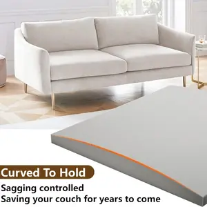 High-Density Arc-Shaped Foam Sofa Cushion, Fixes Sagging Sofas, Quick Installation, All-Season Use, Enhances Comfort, Soft Cushion