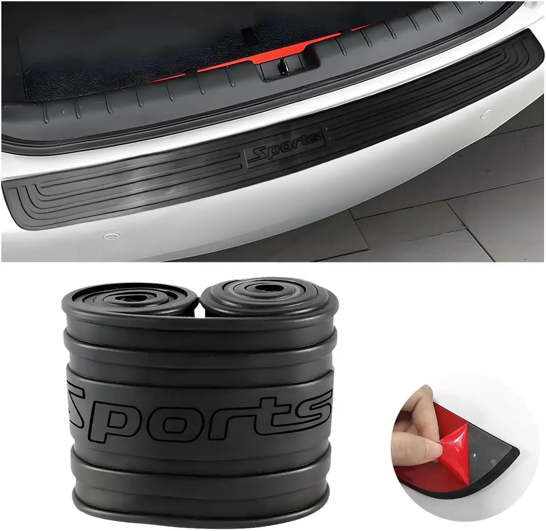Rear Bumper Guard, Anti-Scratch Auto Trunk Door Entry Protector, Non-Slip Bumper Protection Strip for  , SUVs, , Universal Exterior  Accessories (, 35")