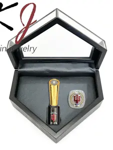 Ncaa-2026 Indiana University Football Championship Ring Set with Trophy Box, Memorial Gift for Fans, Sports Memorabilia