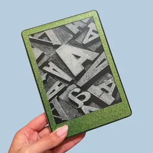 Lime Green Glitter Kindle Skin- Glittery Light Green Kindle Decal, Kindle Paperwhite Glitter Skin, Green Kindle Skin, Sparkly Green Kindle Decal